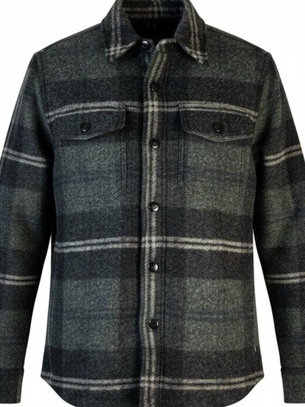 NWT Faherty Men's Range Fleece Lined CPO Overshirt Size Small S Green Plaid $298